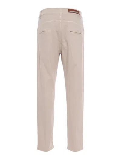 Lorena Antoniazzi Denim Pants In Beige