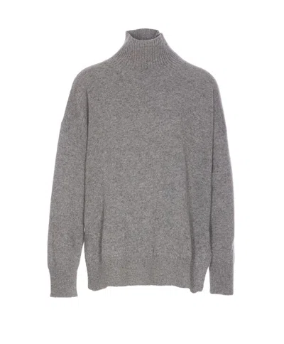 Shop Roberto Collina Sweaters In Grey