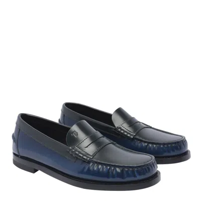 Shop Tod's Flat Shoes In Blue