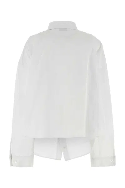 Shop Balenciaga Shirts In White