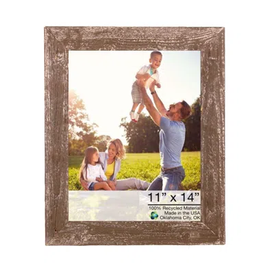 Homezia 11x14 Rustic Espresso Picture Frame With Plexiglass Holder