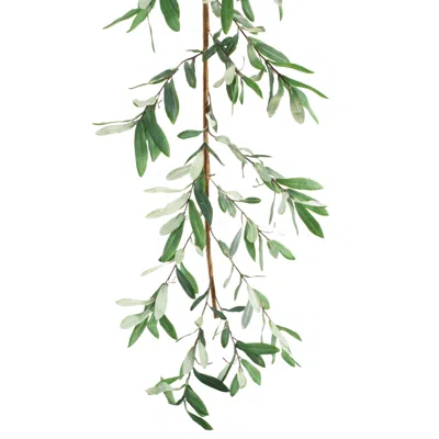 Houzbling Olive Leaf Garland 5.5'l Polyester