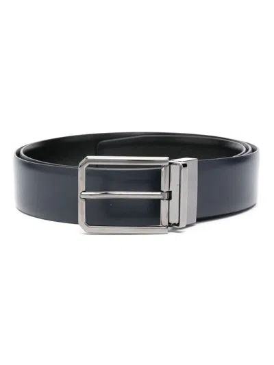 Shop Santoni Regular Belt Accessories In Blue