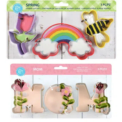 R & M International Spring And Mom Cookie Cutter Set In Multi