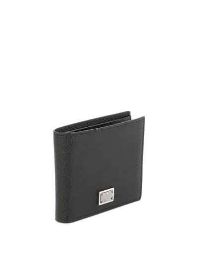 Shop Dolce & Gabbana Wallet With Logo In Black