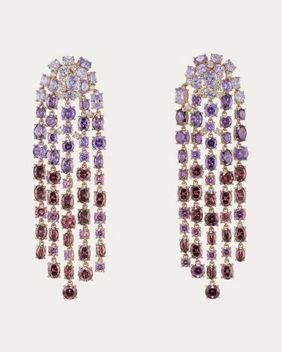 Anabela Chan Women's Lavender Ombré Cascade Drop Earrings In Purple