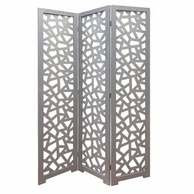 Homezia 67 X 1.5 X 50 Gray Wood Screen