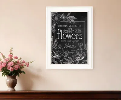 Homezia Yet To Bloom 3 White Framed Print Wall Art