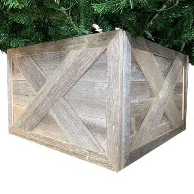Homezia Natural Weathered And Gray Wood Ornamental Wall Decor