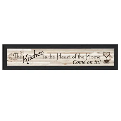 Homezia Kitchen Is The Heart Of The Home 1 Black Framed Print Kitchen Wall Art