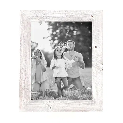 Homezia 11"x12" Rustic White Washed Grey Picture Frame