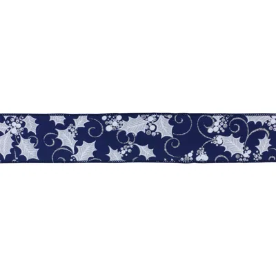 Houzbling 2.5" X 10 Yds. Ribbon (set Of 2) Wired Polyester
