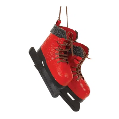 Houzbling Pair Of Skates 14"h Metal