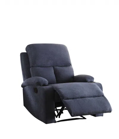 Homezia 32" Blue Linen Recliner