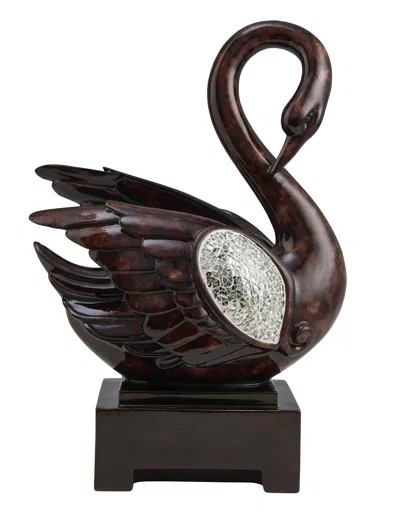 Homezia 17" Marbleized Cherry Brown Dove Figurine Sculpture