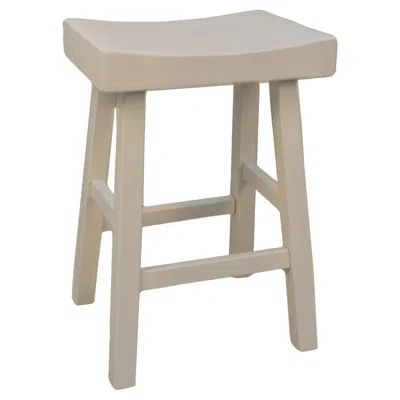 Homezia 25" Solid Wood Backless Counter Height Bar Chair