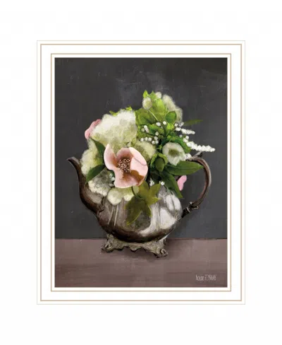 Homezia Take A Bubble Bath 1 Brown Framed Print Bathroom Wall Art