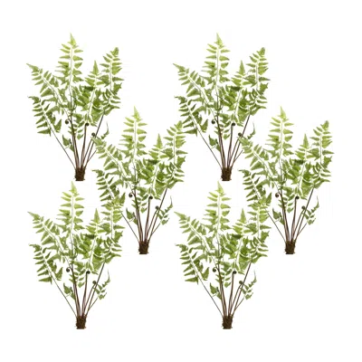 Houzbling Fern Bundle (set Of 6) 37"h Polyester