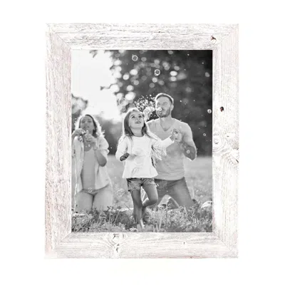 Homezia 11"x12" Rustic White Washed Grey Picture Frame