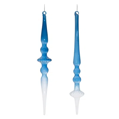 Houzbling Drop Ornament (set Of 12) 12.5"h Glass