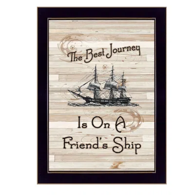 Homezia Enjoy The Daily Grind 2 Black Framed Print Kitchen Wall Art