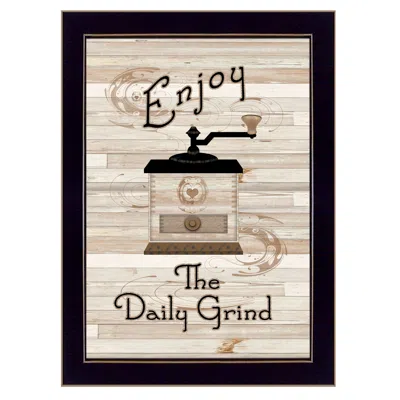 Homezia The Daily Grind 3 Black Framed Print Kitchen Wall Art