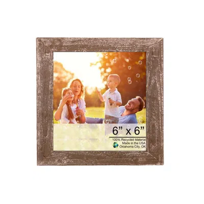 Homezia 6" X 6" Rustic Espresso Picture Frame