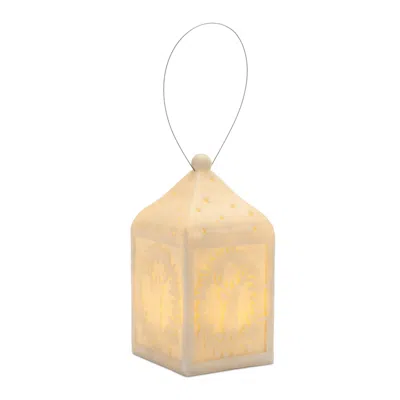 Houzbling Deer Lantern 5.5"l X 9"h Resin 3 Aaa Batteries, Not Included