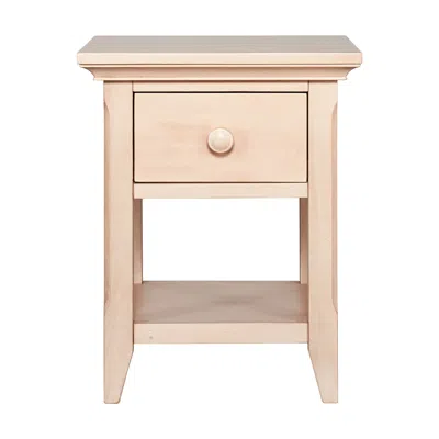 Homezia 24" Sand One Drawer Nightstand