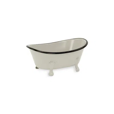 Homezia Petite Light Gray Bathtub Decor Piece