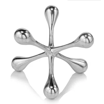 Homezia 7" Silver Buffed Aluminum Decorative Jack