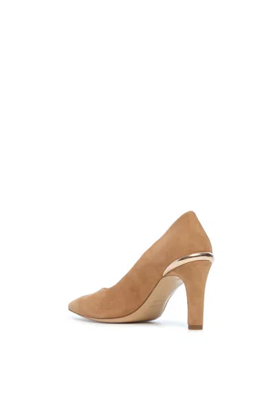 Gabriela Hearst Edwina High Heel Stiletto Pump In Nude Suede In Dark Camel