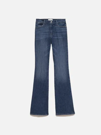 Frame Le Pixie High Flare Jeans In Blue