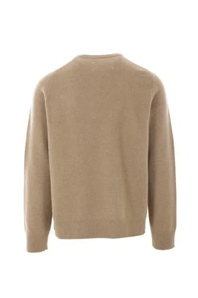 Shop Maison Margiela Sweaters In Beige