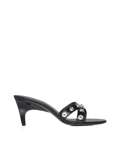 Shop Attico The  Sandals In Black