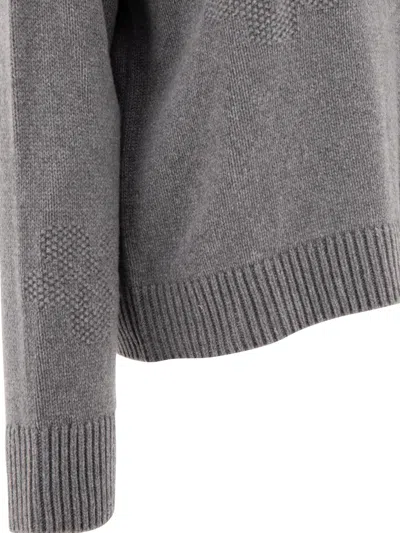 Cecilie Bahnsen Long-sleeved Sweater In Gray