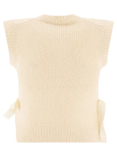 Cecilie Bahnsen Owen Knitted Vest In Neutral