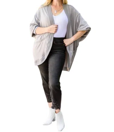 143 Story Feel Good Cardigan In Grey In Grey