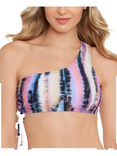 Salt + Cove Salt Cove Juniors Tie Dyed One Shoulder Bikini Top Bottoms Created For Macys In Multi