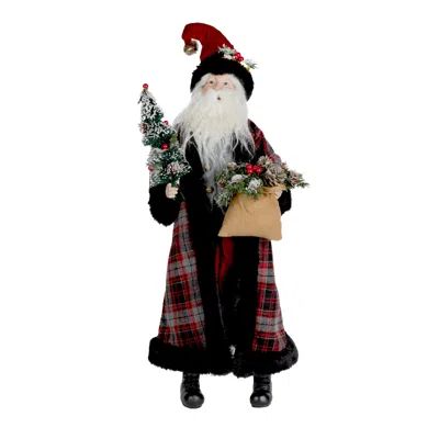 Houzbling Santa W/tree 27.5"h Polyester/resin