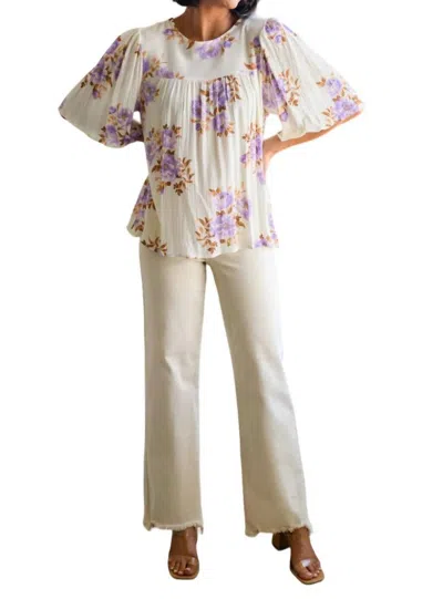 Andree By Unit Lavender Haze Blouse In White In White