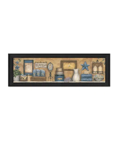 Homezia Starlight Bath 1 Black Framed Print Bathroom Wall Art