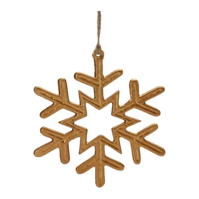 Houzbling Snowflake Ornament (set Of 12) 5"h Aluminum