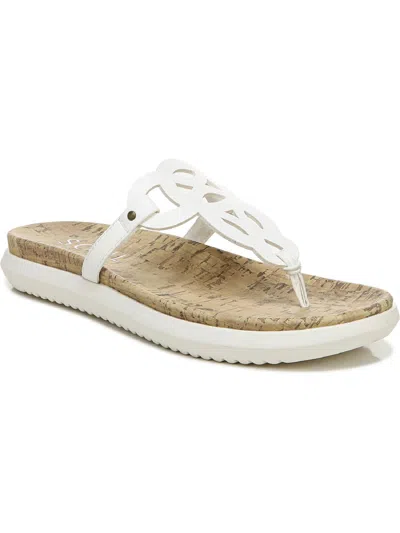 SOUL NATURALIZER JANICE WOMENS FAUX LEATHER SLIDES THONG SANDALS 