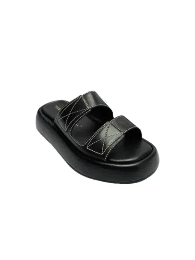 Intentionally Blank Women's Kiara Slide Sandal In Black In Black