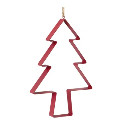 Houzbling Tree Cookie Cutter Ornament (set Of 4) 12"h Metal
