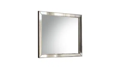 Homezia 32" Platinum Framed Dresser Mirror
