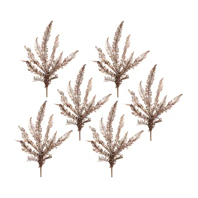 Houzbling Icy Fern Spray (set Of 6) 29"h Plastic