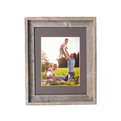 Homezia 16x20 Natural Weathered Grey Picture Frame With Plexiglass Holder