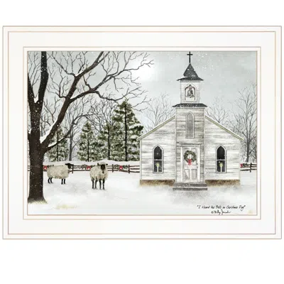 Homezia Tidings Of Comfort And Joy 1 White Framed Print Wall Art